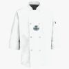 Button Chef Coat with Thermometer Pocket Thumbnail