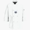 Button Chef Coat with Thermometer Pocket Thumbnail