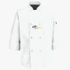 Button Chef Coat with Thermometer Pocket Thumbnail
