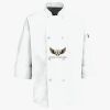 Button Chef Coat with Thermometer Pocket Thumbnail