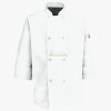 Button Chef Coat with Thermometer Pocket Thumbnail