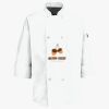 Button Chef Coat with Thermometer Pocket Thumbnail