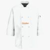 Button Chef Coat with Thermometer Pocket Thumbnail