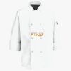 Button Chef Coat with Thermometer Pocket Thumbnail