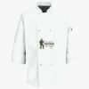 Button Chef Coat with Thermometer Pocket Thumbnail