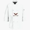 Button Chef Coat with Thermometer Pocket Thumbnail