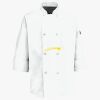 Button Chef Coat with Thermometer Pocket Thumbnail
