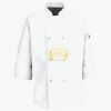 Button Chef Coat with Thermometer Pocket Thumbnail