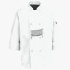 Button Chef Coat with Thermometer Pocket Thumbnail