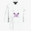 Button Chef Coat with Thermometer Pocket Thumbnail