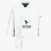 Button Chef Coat with Thermometer Pocket Thumbnail