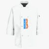 Button Chef Coat with Thermometer Pocket Thumbnail