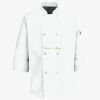 Button Chef Coat with Thermometer Pocket Thumbnail