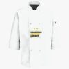 Button Chef Coat with Thermometer Pocket Thumbnail
