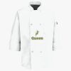 Button Chef Coat with Thermometer Pocket Thumbnail