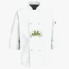 Button Chef Coat with Thermometer Pocket Thumbnail