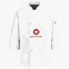 Button Chef Coat with Thermometer Pocket Thumbnail