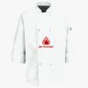 Button Chef Coat with Thermometer Pocket Thumbnail