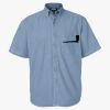 Men's Denim Short Sleeve Shirt Thumbnail