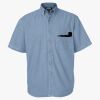 Men's Denim Short Sleeve Shirt Thumbnail