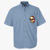 Men's Denim Short Sleeve Shirt Thumbnail