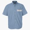 Men's Denim Short Sleeve Shirt Thumbnail