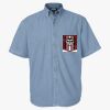 Men's Denim Short Sleeve Shirt Thumbnail