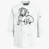 Eight Knot Button Chef Coat with Thermometer Pocket Thumbnail