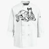Eight Knot Button Chef Coat with Thermometer Pocket Thumbnail