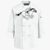 Eight Knot Button Chef Coat with Thermometer Pocket Thumbnail