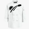 Eight Knot Button Chef Coat with Thermometer Pocket Thumbnail