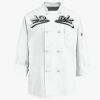 Eight Knot Button Chef Coat with Thermometer Pocket Thumbnail