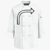 Eight Knot Button Chef Coat with Thermometer Pocket Thumbnail