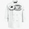 Eight Knot Button Chef Coat with Thermometer Pocket Thumbnail