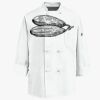 Eight Knot Button Chef Coat with Thermometer Pocket Thumbnail