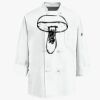 Eight Knot Button Chef Coat with Thermometer Pocket Thumbnail