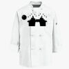 Eight Knot Button Chef Coat with Thermometer Pocket Thumbnail