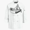 Eight Knot Button Chef Coat with Thermometer Pocket Thumbnail