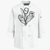Eight Knot Button Chef Coat with Thermometer Pocket Thumbnail