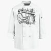 Eight Knot Button Chef Coat with Thermometer Pocket Thumbnail