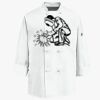 Eight Knot Button Chef Coat with Thermometer Pocket Thumbnail