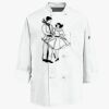 Eight Knot Button Chef Coat with Thermometer Pocket Thumbnail