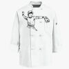 Eight Knot Button Chef Coat with Thermometer Pocket Thumbnail