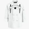 Eight Knot Button Chef Coat with Thermometer Pocket Thumbnail