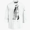 Eight Knot Button Chef Coat with Thermometer Pocket Thumbnail