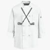 Eight Knot Button Chef Coat with Thermometer Pocket Thumbnail