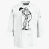 Eight Knot Button Chef Coat with Thermometer Pocket Thumbnail