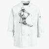 Eight Knot Button Chef Coat with Thermometer Pocket Thumbnail