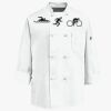 Eight Knot Button Chef Coat with Thermometer Pocket Thumbnail