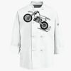 Eight Knot Button Chef Coat with Thermometer Pocket Thumbnail